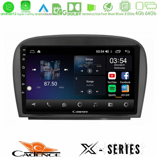 Cadence X Series Mercedes SL Class 2005-2011 8Core Android12 4+64GB Navigation Multimedia Tablet 9 Cadence X Series Mercedes SL Class 2005-2011 8Core Android12 4+64GB Navigation Multimedia Tablet 9