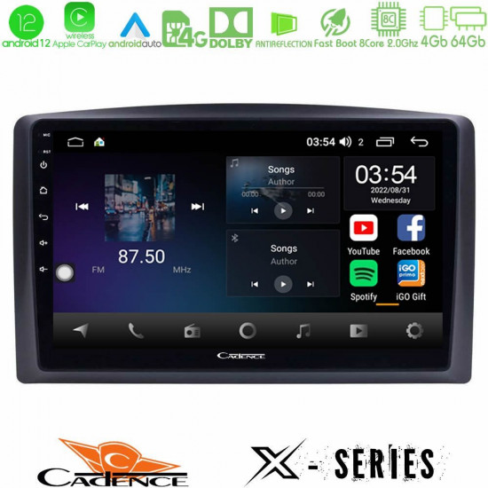Cadence X Series Mercedes Vito 2015-2021 8core Android12 4+64GB Navigation Multimedia Tablet 10 Cadence X Series Mercedes Vito 2015-2021 8core Android12 4+64GB Navigation Multimedia Tablet 10