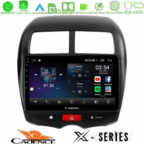 Cadence X Series Mitsubishi ASX 8core Android12 4+64GB Navigation Multimedia Tablet 10 Cadence X Series Mitsubishi ASX 8core Android12 4+64GB Navigation Multimedia Tablet 10