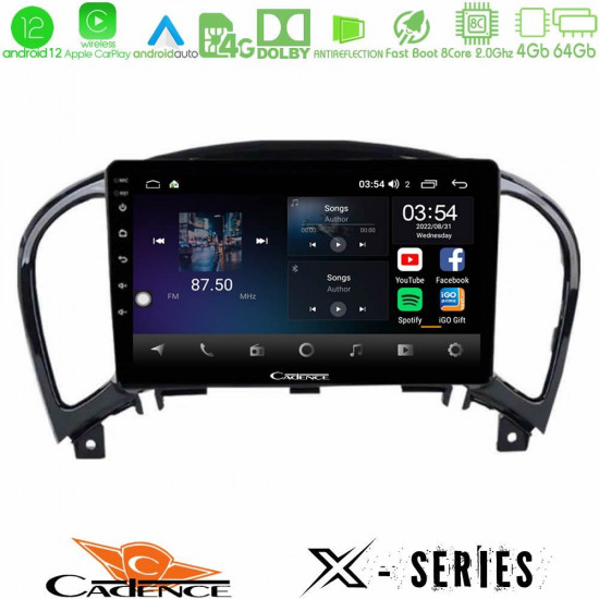 Cadence X Series Nissan Juke 8core Android12 4+64GB Navigation Multimedia Tablet 9 Cadence X Series Nissan Juke 8core Android12 4+64GB Navigation Multimedia Tablet 9
