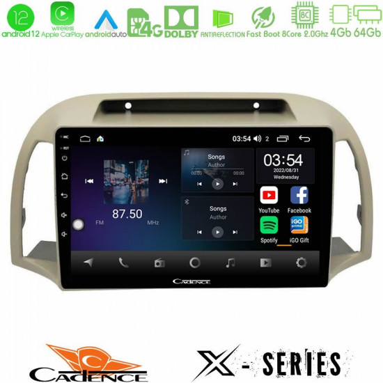 Cadence X Series Nissan Micra K12 2002-2010 8core Android12 4+64GB Navigation Multimedia Tablet 9 Cadence X Series Nissan Micra K12 2002-2010 8core Android12 4+64GB Navigation Multimedia Tablet 9