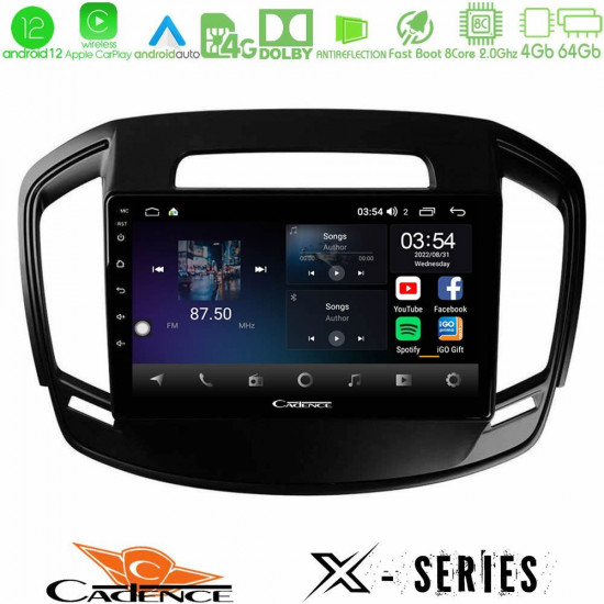 Cadence X Series Opel Insignia 2014-2017 8core Android12 4+64GB Navigation Multimedia Tablet 9 Cadence X Series Opel Insignia 2014-2017 8core Android12 4+64GB Navigation Multimedia Tablet 9