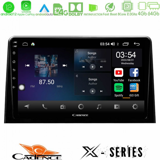 Cadence X Series Peugeot Partner / Citroen Berlingo 2020-gt; 8Core Android12 4+64GB Navigation Multimedia Tablet 10 Cadence X Series Peugeot Partner / Citroen Berlingo 2020-gt; 8Core Android12 4+64GB Navigation Multimedia Tablet 10