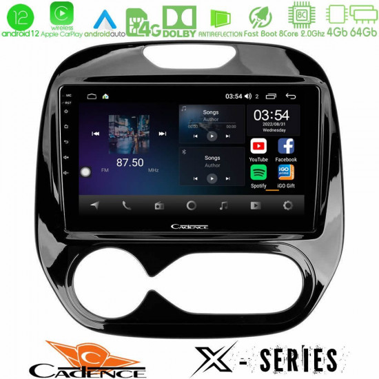 Cadence X Series Renault Captur 2013-2019 (Auto AC) 8core Android12 4+64GB Navigation Multimedia Tablet 9 Cadence X Series Renault Captur 2013-2019 (Auto AC) 8core Android12 4+64GB Navigation Multimedia Tablet 9