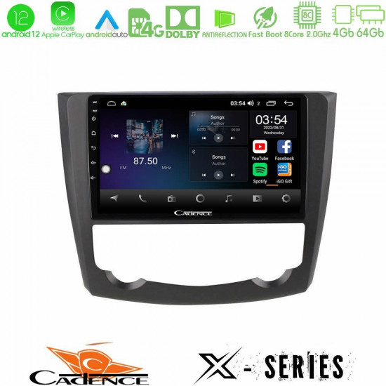 Cadence X Series Renault Kadjar 8core Android12 4+64GB Navigation Multimedia Tablet 9