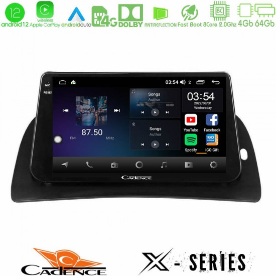 Cadence X Series Renault Kangoo 2013-2018 8Core Android12 4+64GB Navigation Multimedia Tablet 9 Cadence X Series Renault Kangoo 2013-2018 8Core Android12 4+64GB Navigation Multimedia Tablet 9