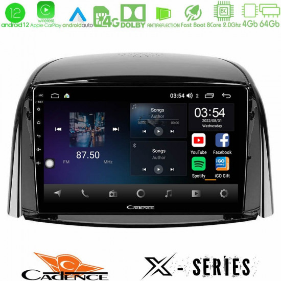 Cadence X Series Renault Koleos 2007-2015 8Core Android12 4+64GB Navigation Multimedia Tablet 9 Cadence X Series Renault Koleos 2007-2015 8Core Android12 4+64GB Navigation Multimedia Tablet 9