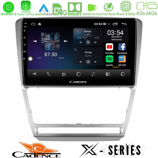 Cadence X Series Skoda Octavia 5 8core Android12 4+64GB Navigation Multimedia Tablet 10 Cadence X Series Skoda Octavia 5 8core Android12 4+64GB Navigation Multimedia Tablet 10