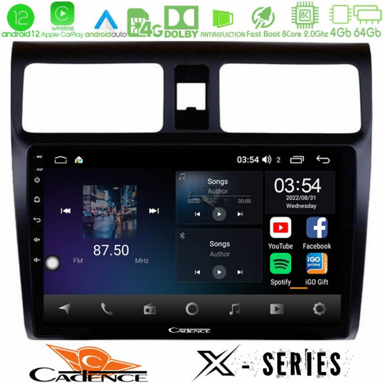 Cadence X Series Suzuki Swift 2005-2010 8core Android12 4+64GB Navigation Multimedia Tablet 10 Cadence X Series Suzuki Swift 2005-2010 8core Android12 4+64GB Navigation Multimedia Tablet 10