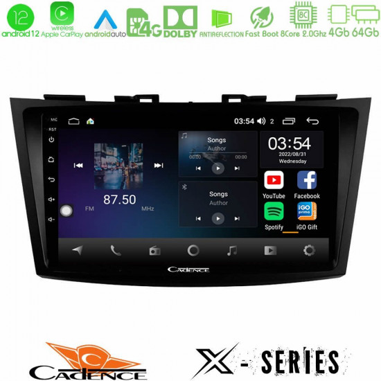 Cadence X Series Suzuki Swift 2011-2016 8core Android12 4+64GB Navigation Multimedia Tablet 9 Cadence X Series Suzuki Swift 2011-2016 8core Android12 4+64GB Navigation Multimedia Tablet 9