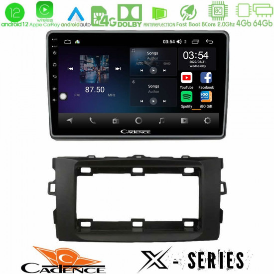 Cadence X Series Toyota Auris 2013-2016 8core Android12 4+64GB Navigation Multimedia Tablet 10 Cadence X Series Toyota Auris 2013-2016 8core Android12 4+64GB Navigation Multimedia Tablet 10