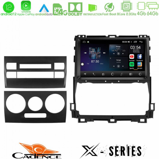 Cadence X Series Toyota Land Cruiser J120 2002-2009 8Core Android12 4+64GB Navigation Multimedia Tablet 9 Cadence X Series Toyota Land Cruiser J120 2002-2009 8Core Android12 4+64GB Navigation Multimedia Tablet 9