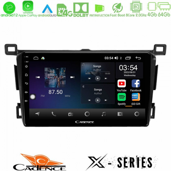Cadence X Series Toyota RAV4 2013-2018 8core Android12 4+64GB Navigation Multimedia Tablet 9 Cadence X Series Toyota RAV4 2013-2018 8core Android12 4+64GB Navigation Multimedia Tablet 9