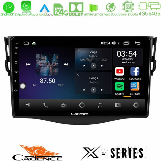 Cadence X Series Toyota RAV4 8core Android12 4+64GB Navigation Multimedia 9 Cadence X Series Toyota RAV4 8core Android12 4+64GB Navigation Multimedia 9