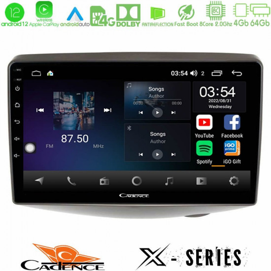 Cadence X Series Toyota Yaris 1999 - 2006 8core Android12 4+64GB Navigation Multimedia Tablet 9 Cadence X Series Toyota Yaris 1999 - 2006 8core Android12 4+64GB Navigation Multimedia Tablet 9