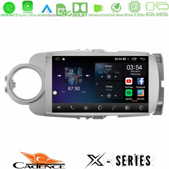 Cadence X Series Toyota Yaris 8core Android12 4+64GB Navigation Multimedia Tablet 9 Cadence X Series Toyota Yaris 8core Android12 4+64GB Navigation Multimedia Tablet 9