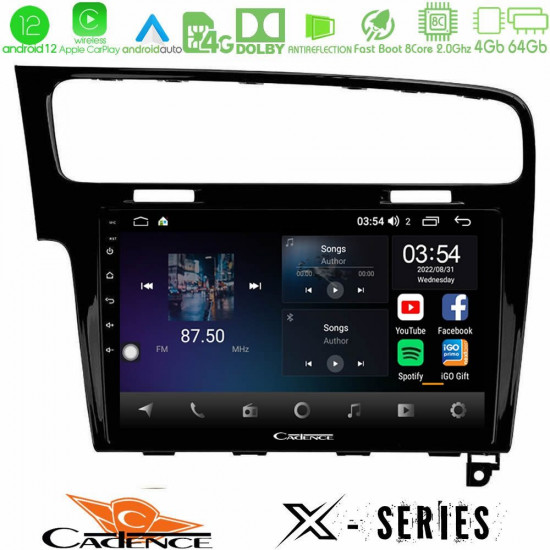 Cadence X Series VW GOLF 7 8core Android12 4+64GB Navigation Multimedia Tablet 10 Cadence X Series VW GOLF 7 8core Android12 4+64GB Navigation Multimedia Tablet 10
