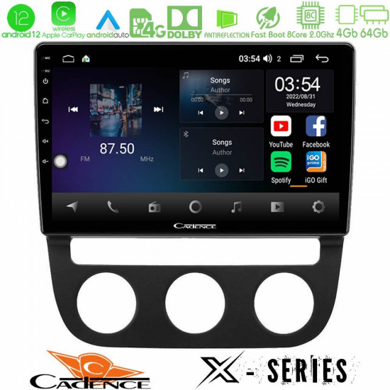 Cadence X Series VW Jetta 8core Android12 4+64GB Navigation Multimedia Tablet 10 Cadence X Series VW Jetta 8core Android12 4+64GB Navigation Multimedia Tablet 10
