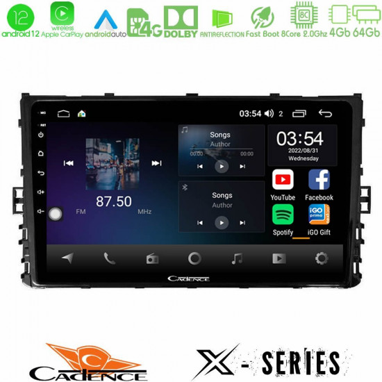 Cadence X Series VW MQB 2017-gt; 8core Android12 4+64GB Navigation Multimedia 9 Cadence X Series VW MQB 2017-gt; 8core Android12 4+64GB Navigation Multimedia 9