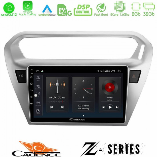 Cadence Z Series Citroen C-Elysee / Peugeot 301 8Core Android12 2+32GB Navigation Multimedia Tablet 9 Cadence Z Series Citroen C-Elysee / Peugeot 301 8Core Android12 2+32GB Navigation Multimedia Tablet 9