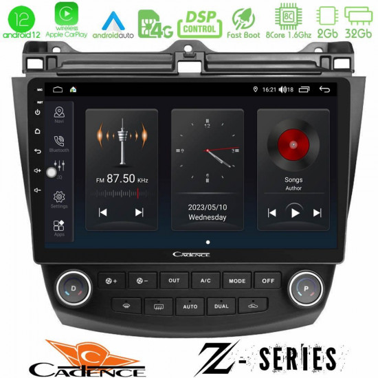 Cadence Z Series Honda Accord 2002-2008 8core Android12 2+32GB Navigation Multimedia Tablet 10 Cadence Z Series Honda Accord 2002-2008 8core Android12 2+32GB Navigation Multimedia Tablet 10