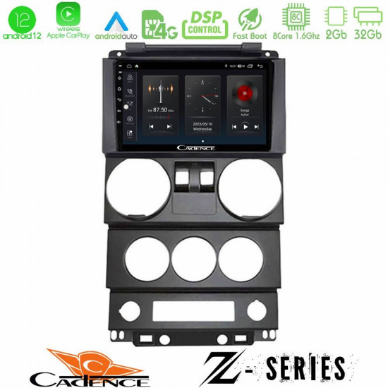 Cadence Z Series Jeep Wrangler 2Door 2008-2010 8core Android12 2+32GB Navigation Multimedia Tablet 9 Cadence Z Series Jeep Wrangler 2Door 2008-2010 8core Android12 2+32GB Navigation Multimedia Tablet 9