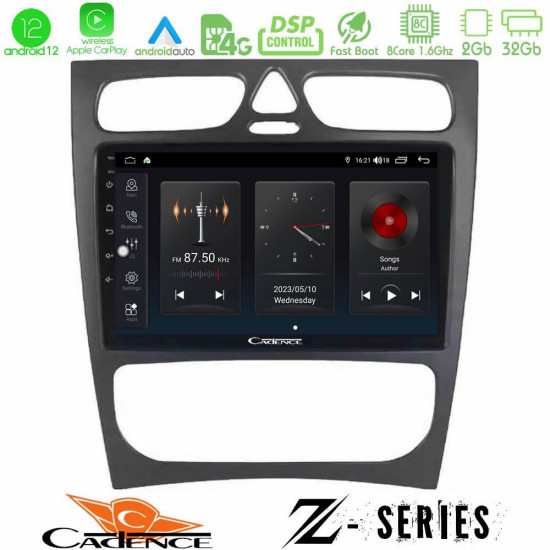 Cadence Z Series Mercedes C Class (W203) 8core Android12 2+32GB Navigation Multimedia Tablet 9 Cadence Z Series Mercedes C Class (W203) 8core Android12 2+32GB Navigation Multimedia Tablet 9