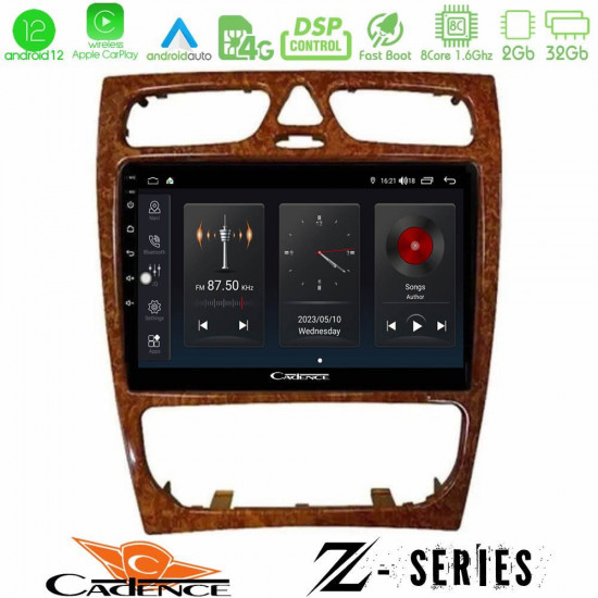 Cadence Z Series Mercedes C Class (W203) 8core Android12 2+32GB Navigation Multimedia Tablet 9 (Wooden Style) Cadence Z Series Mercedes C Class (W203) 8core Android12 2+32GB Navigation Multimedia Tablet 9 (Wooden Style)