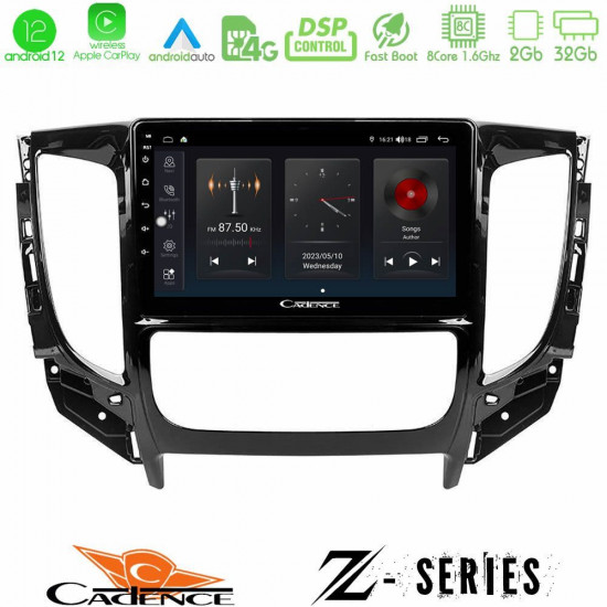 Cadence Z Series Mitsubishi L200 2016-gt; -amp; Fiat Fullback (Auto A/C) 8core Android12 2+32GB Navigation Multimedia Tablet 9