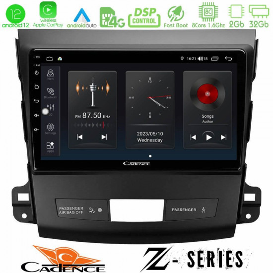 Cadence Z Series Mitsubishi Outlander/Citroen C-Crosser/Peugeot 4007 8core Android12 2+32GB Navigation Multimedia Tablet 9 Cadence Z Series Mitsubishi Outlander/Citroen C-Crosser/Peugeot 4007 8core Android12 2+32GB Navigation Multimedia Tablet 9