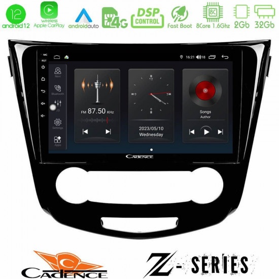 Cadence Z Series Nissan Qashqai J11 (Manual A/C) 8core Android12 2+32GB Navigation Multimedia Tablet 10 Cadence Z Series Nissan Qashqai J11 (Manual A/C) 8core Android12 2+32GB Navigation Multimedia Tablet 10