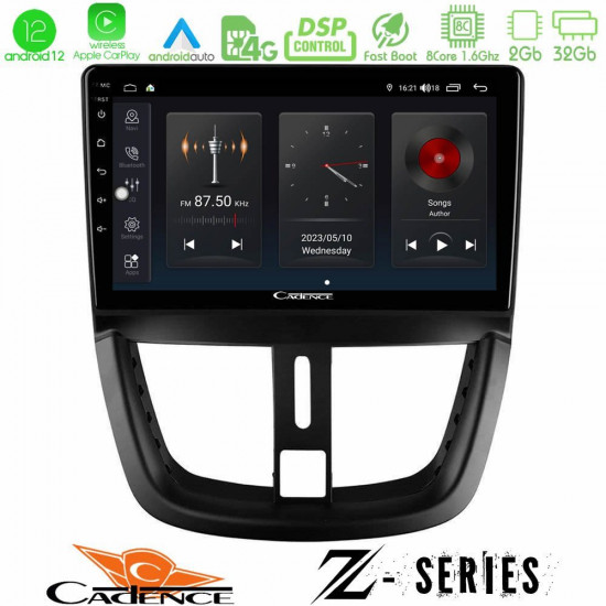 Cadence Z Series Peugeot 207 8core Android12 2+32GB Navigation Multimedia Tablet 9 Cadence Z Series Peugeot 207 8core Android12 2+32GB Navigation Multimedia Tablet 9