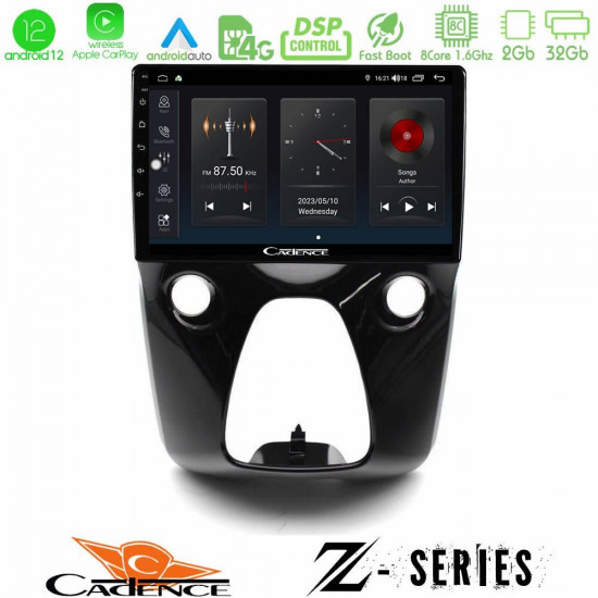 Cadence Z Series Toyota Aygo Citroen C1 Peugeot 108 8core Android12 2+32GB Navigation Multimedia 10 Cadence Z Series Toyota Aygo Citroen C1 Peugeot 108 8core Android12 2+32GB Navigation Multimedia 10