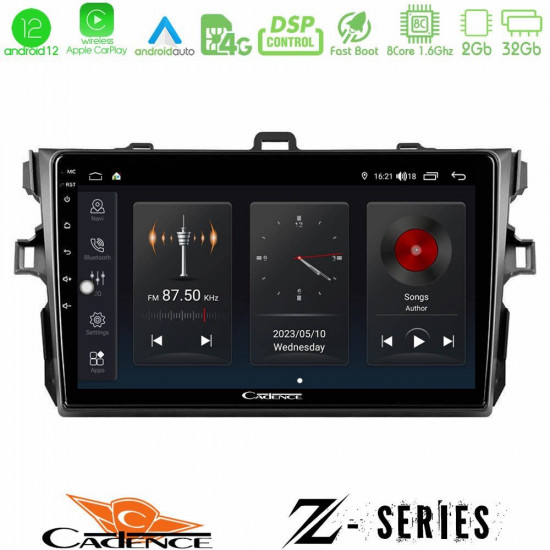 Cadence Z Series Toyota Corolla 2007-2012 8core Android12 2+32GB Navigation Multimedia Tablet 9 Cadence Z Series Toyota Corolla 2007-2012 8core Android12 2+32GB Navigation Multimedia Tablet 9