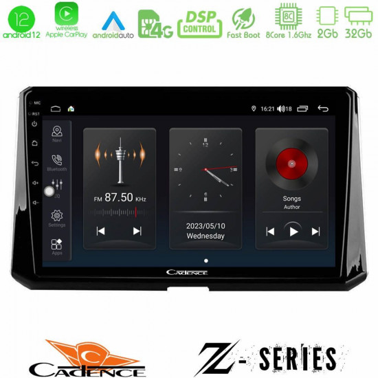 Cadence Z Series Toyota Corolla 2019-2022 8core Android12 2+32GB Navigation Multimedia Tablet 10 Cadence Z Series Toyota Corolla 2019-2022 8core Android12 2+32GB Navigation Multimedia Tablet 10