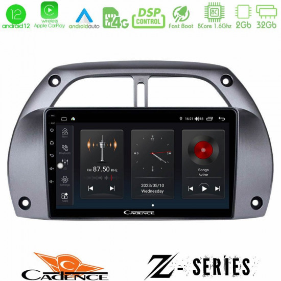 Cadence Z Series Toyota RAV4 2001 - 2006 8core Android12 2+32GB Navigation Multimedia Tablet 9 Cadence Z Series Toyota RAV4 2001 - 2006 8core Android12 2+32GB Navigation Multimedia Tablet 9