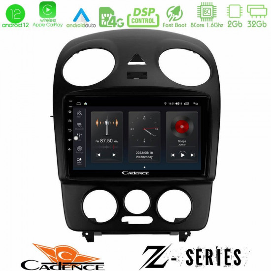 Cadence Z Series VW Beetle 8core Android12 2+32GB Navigation Multimedia Tablet 9