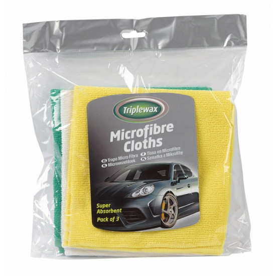 CarPlan ΠΑΝΙ ΓΥΑΛΙΣΜΑΤΟΣ ΜΙΚΡΟΦΙΜΠΡΑ 3 ΤΕΜΑΧΙΩΝ  CARPLAN TRIPLEWAX