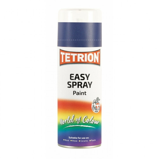 CarPlan ΧΡΩΜΑ ΣΕ ΣΠΡΕΥ ΜΠΛΕ ΣΚΟΥΡΟ TETRION EASY SPRAY DARK BLUE ΠΟΛΛΑΠΛΩΝ ΧΡΗΣΕΩΝ 400ML