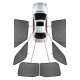 CarShades AUDI Q5 (Typ 8R) 5D 2008+ ΚΟΥΡΤINAKIA ΜΑΡΚΕ (6ΤΕΜ.)