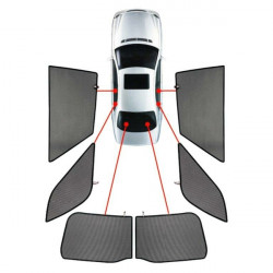 CarShades RENAULT CAPTUR 5D 2013+ ΚΟΥΡΤΙΝΑΚΙΑ ΜΑΡΚΕ (6ΤΕΜ.)