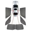 CarShades SEAT LEON 5D 10-12 ΚΟΥΡΤΙΝΑΚΙΑ ΜΑΡΚΕ (6ΤΕΜ.)
