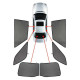 CarShades SEAT LEON 5D 2012+ ΚΟΥΡΤINAKIA ΜΑΡΚΕ (6ΤΕΜ.)
