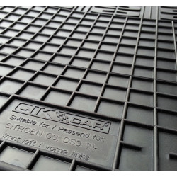 Cik CITROEN C3 2010>/DS3 2010>  ΠΑΤΑΚΙΑ ΜΑΡΚΕ ΛΑΣΤΙΧΟ CIK (ΜΕ ΚΟΥΜΠΩΜΑΤΑ) - 4 ΤΕΜ.