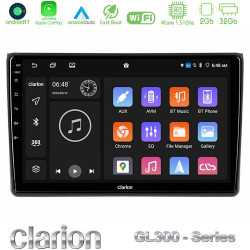 Clarion GL300 Series 4Core Android11 2+32GB Audi A4 B7 Navigation Multimedia Tablet 9 Με Carplay -amp; Android Auto
