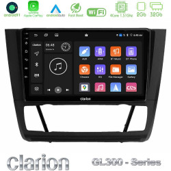 Clarion GL300 Series 4Core Android11 2+32GB BMW 1Series E81/E82/E87/E88 (AUTO A/C) Navigation Multimedia Tablet 9 Με Carplay -amp; Android Auto