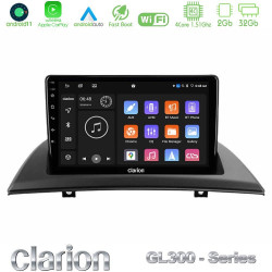 Clarion GL300 Series 4Core Android11 2+32GB BMW E83 Navigation Multimedia Tablet 9 Με Carplay -amp; Android Auto