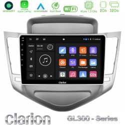 Clarion GL300 Series 4Core Android11 2+32GB Chevrolet Cruze 2009-2012 Navigation Multimedia Tablet 9 Με Carplay -amp; Android Auto