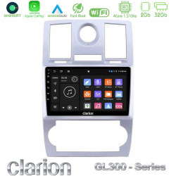 Clarion GL300 Series 4Core Android11 2+32GB Chrysler 300C Navigation Multimedia Tablet 9 Με Carplay -amp; Android Auto