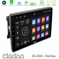 Clarion GL300 Series 4Core Android11 2+32GB Chrysler / Dodge / Jeep Navigation Multimedia Tablet 10 Με Carplay -amp; Android Auto